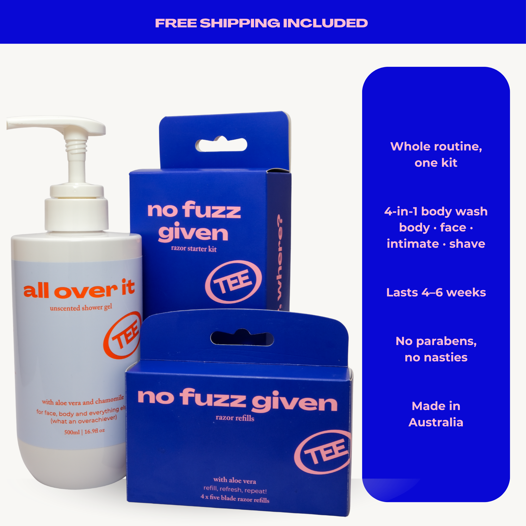 Lilah's Starter Kit | Unscented Smooth & Clean Essentials