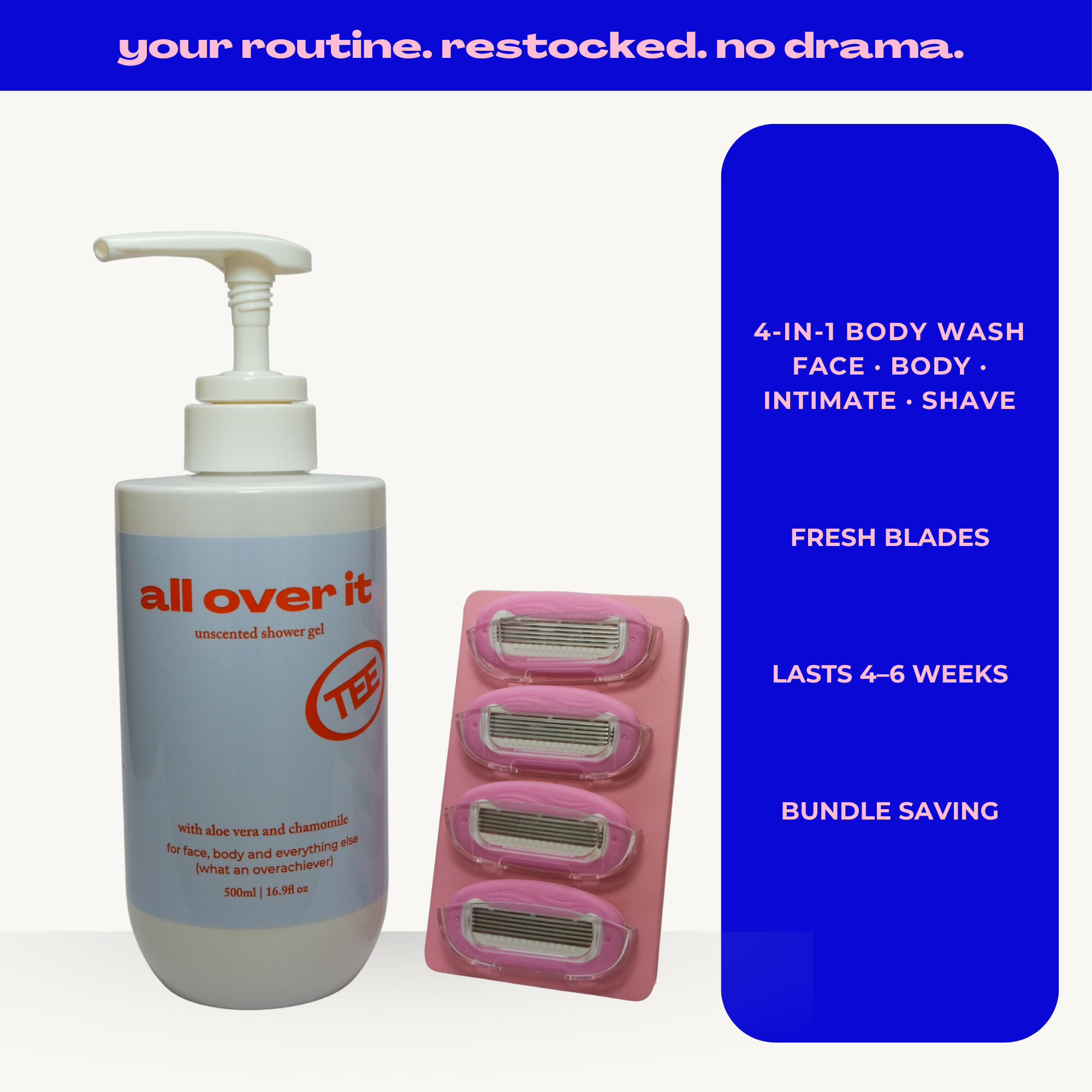 Lilah's Reset Kit | Unscented Smooth & Clean Refills